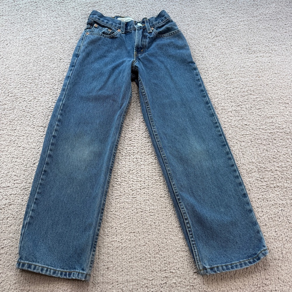 Levis 550 Relaxed Fit Jeans Blue Medium Wash 10 Slim 23x25 Vintage 2008 1008